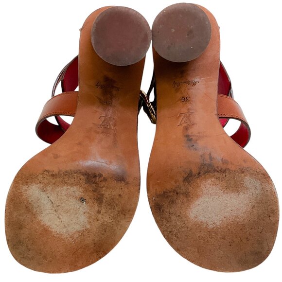 Louis Vuitton Mono Criss Cross Sandals - Picture 7 of 7